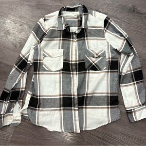 Flannel Button-Up Shirt